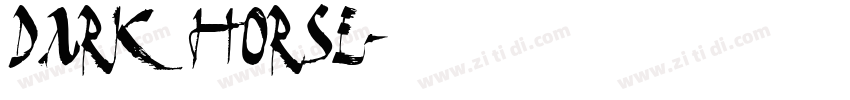 dark horse字体转换